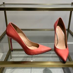 Stuart weitzman coral pink heels!